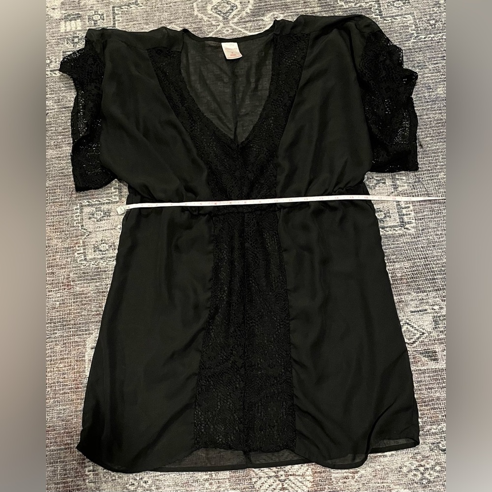 Black swim cover up